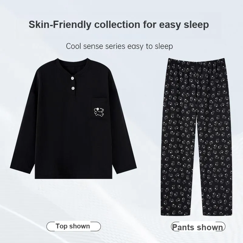 OUSHIBO Pajama Set Women's Image Color-3