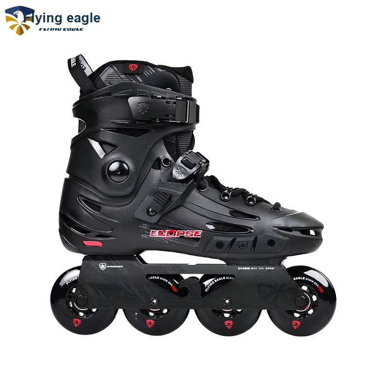 FLYING EAGLE Inline Skates PP+PU Casual Street Shooting Beginner Unisex 36 46 F5S Black Red-4