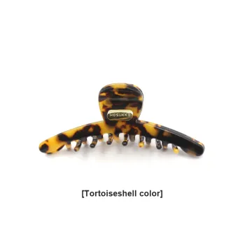 HOSUKKO PVC/Acetate Plate Hair Clips Women's