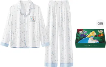 Gongdie x Disney Pajama Set Women's Gift Box Set Light Blue