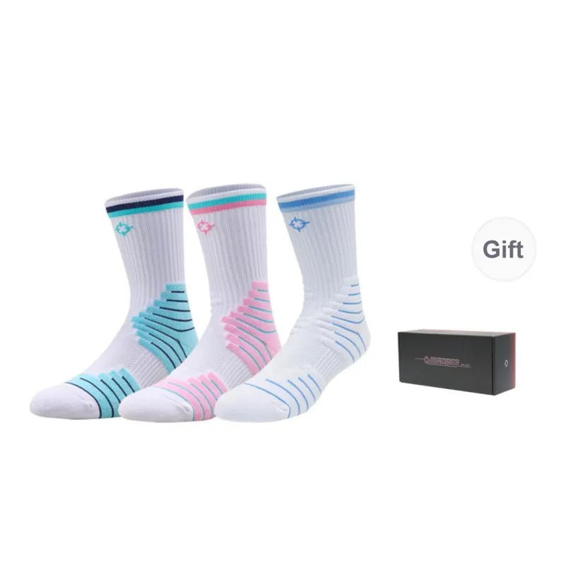 RIGORER Casual Knee High Socks, Basketball Socks, Sports Socks, Knee High Socks Unisex Combo Set-7