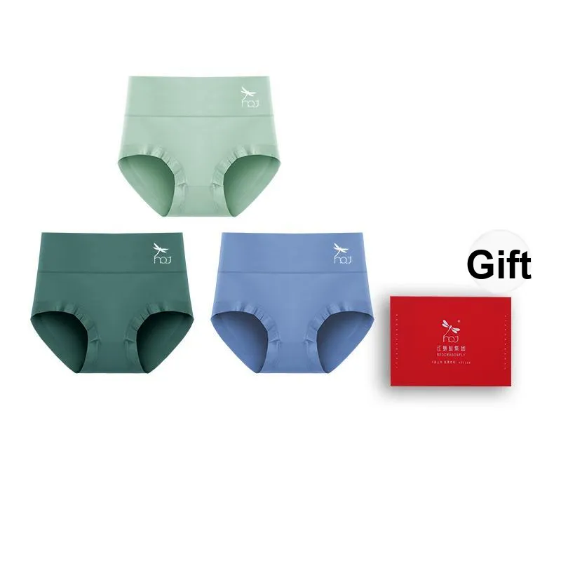 RED DRAGONFLY Cotton Panties Women's 3 Pack Gift Box Set-8