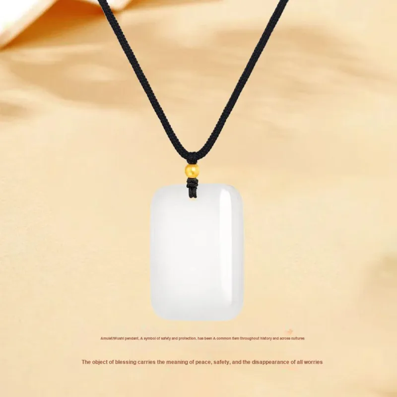 Master Kim Golden Silk Jade Necklaces Unisex-1