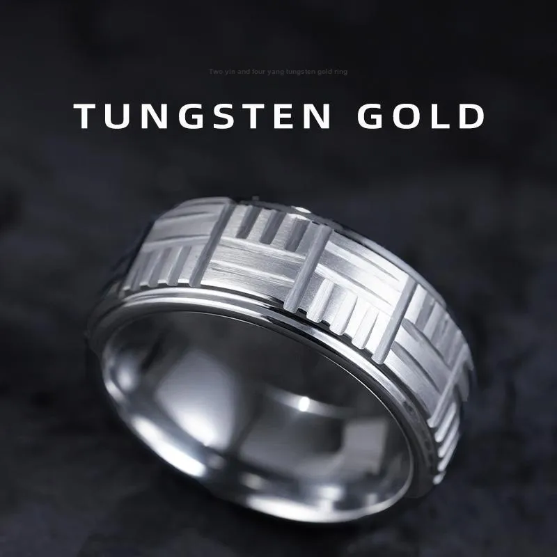 Saya Tungsten Gold Rings Unisex-2