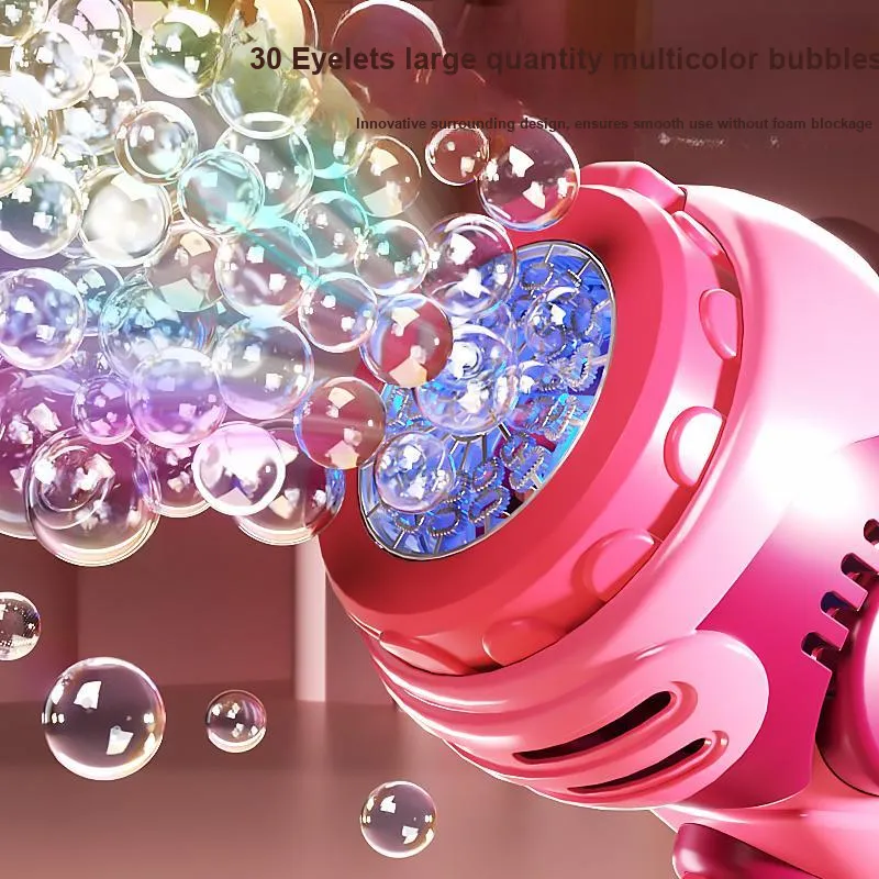 Yimi x Disney Cute Cartoon Lotso Handheld Fully Automatic Gatling Bubble Machines-2