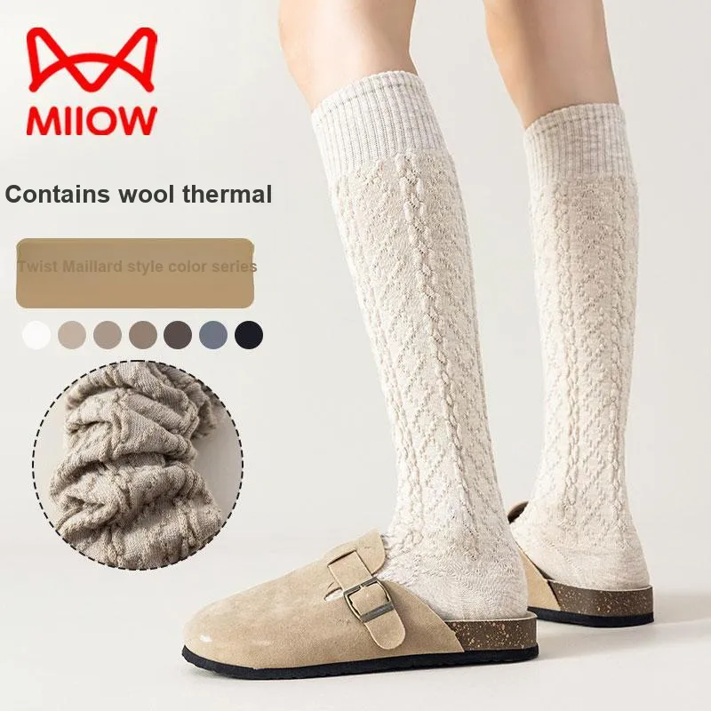 MIIOW Knee High Socks Women's 2 Pack-28