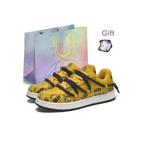 DoraemonA Лимитированная подарочная коробка пуховые кроссовки Low Top для скейтбординга унисекс