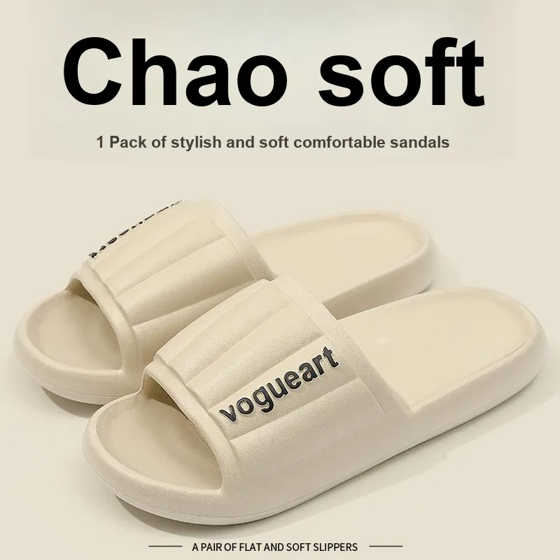 Foot Recreation Home Practical Summer Slip Resistant Quiet Bathroom Bathing Soft Sole Slippers-30