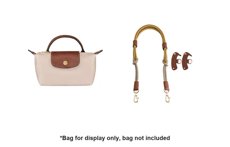 Luxury Care Artisan Workshop Cow Leather, Textile Straps Ropes Bag Strap Women's Multicolor-22