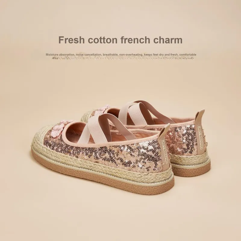 Joy&Mario Espadrilles Women's Black/Gold/Champagne-26