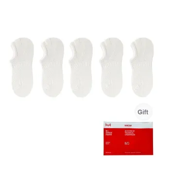 MIIOW Cool One Summer Series No Show Socks Women's Shopping Bag 5 Pack