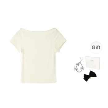 Fstudio Summer High Rise Petite Boat Neck Short Sleeved T Shirts Women's