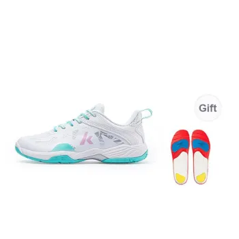 Kawasaki Glory Series Ice Cream Anti Slip Wear Resistant Breathable Impact Resistant Low Top Badminton Shoes Unisex