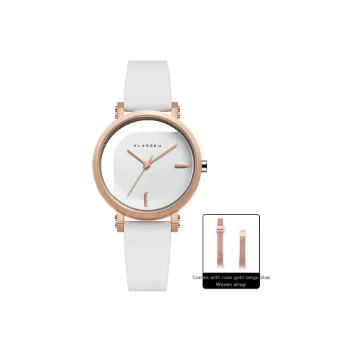 KLASSE14 Imperfect Collection Наручные часы Кварцевый механизм Резиновый ремешок Белый циферблат Унисекс WIM19RG009