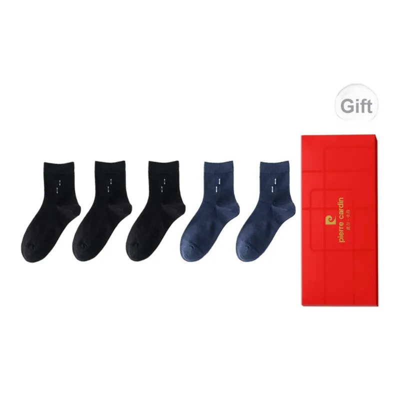 PIERRE CARDIN Mid Calf Socks Men's Box 5 Pack-7