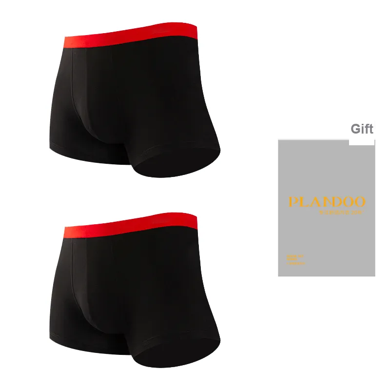 PLANDOO Underpants Men's Gift Box Of 2 Strips-3