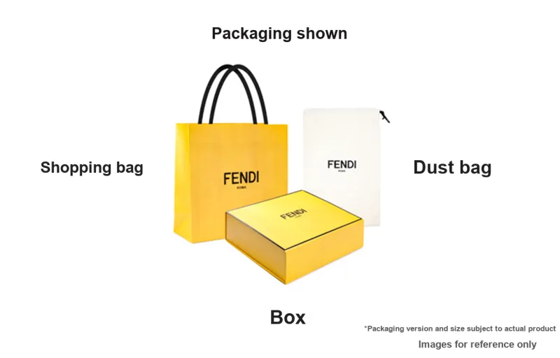 FENDI Canvas Baguette Bag, Shoulder Bag, Crossbody Bag, Handbag Men's White & Multicolor-5