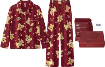 Gongdie x Disney Pajama Set Unisex Gift Box Set Red