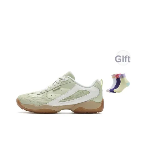 FILA FOUNTAIN Обувь Легкий Отскок Низкий Топ Повседневный Женская Белая Нефритовый Зеленый