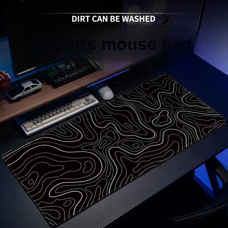 Vibrate Contour Dormitory Computer Desk Mat, Esports Gaming Mouse Pad, Minimalist Keyboard Pad Mouse Pads-1