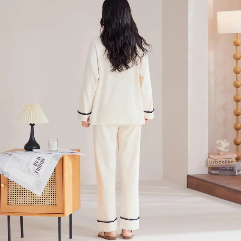 MIIOW Pajama Set Women's Cream Apricot-2