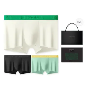 SEPTWOLVES Underpants Men's 3 Pack+Shopping Bag