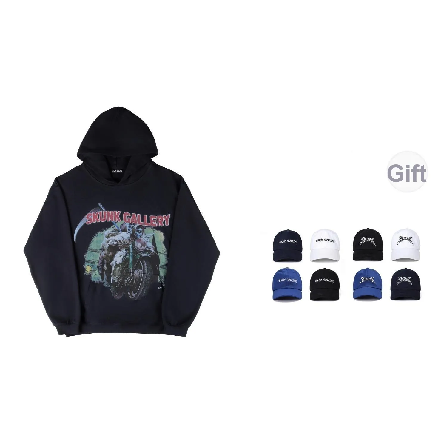 SKUNK GALLERY Свитшот Унисекс Темно-синий