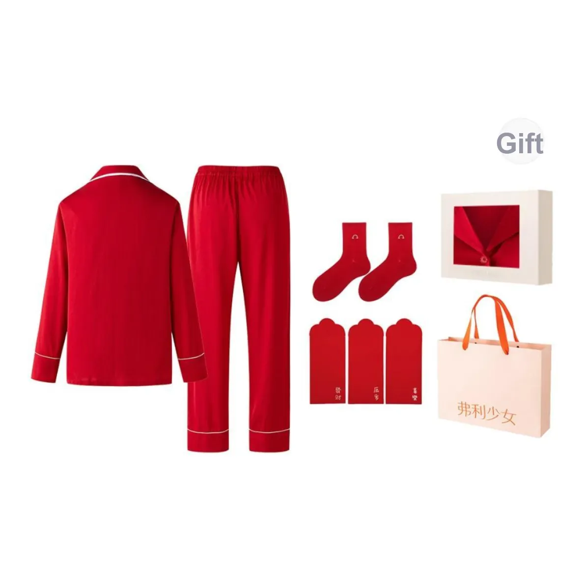 FREELASS Pajama Gift Box Women's Red