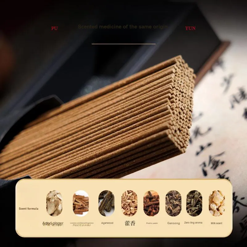 Puyun Imperial Ginger Fragrance Ancient Formula Incense Coil 80 G-1