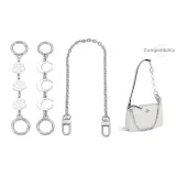 Silver Camellia+Moon Extender Chain+Decorative Chain 40cm