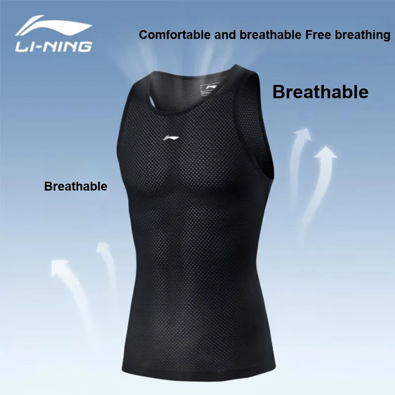 LiNing Sleeveless Sports Shirt Casual Underwear Skin Friendly Soft Unisex-2