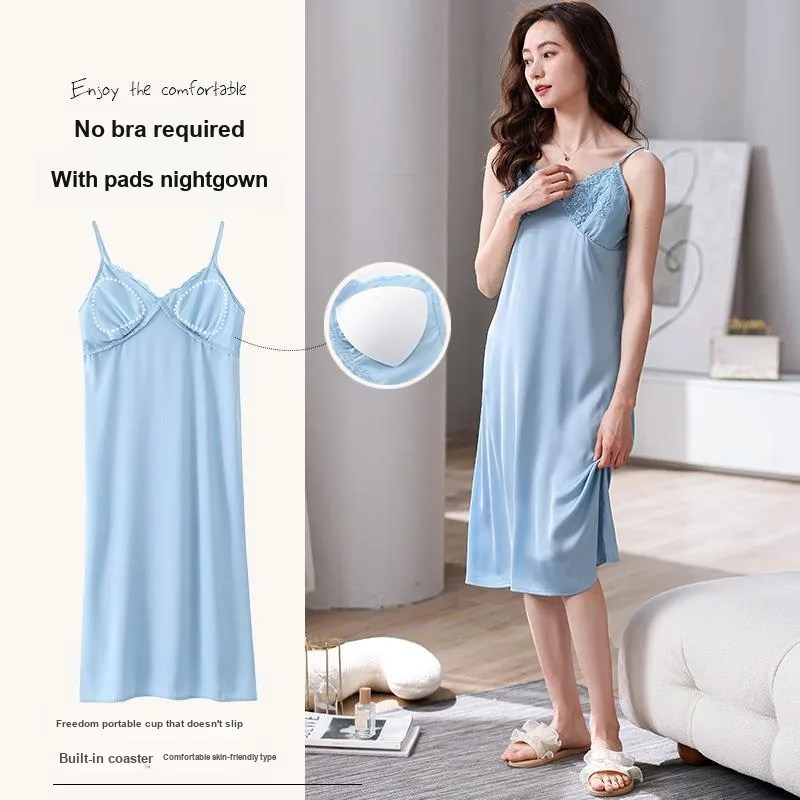 MIIOW Cool One Summer Series Nightgown Women's Sky Blue-1