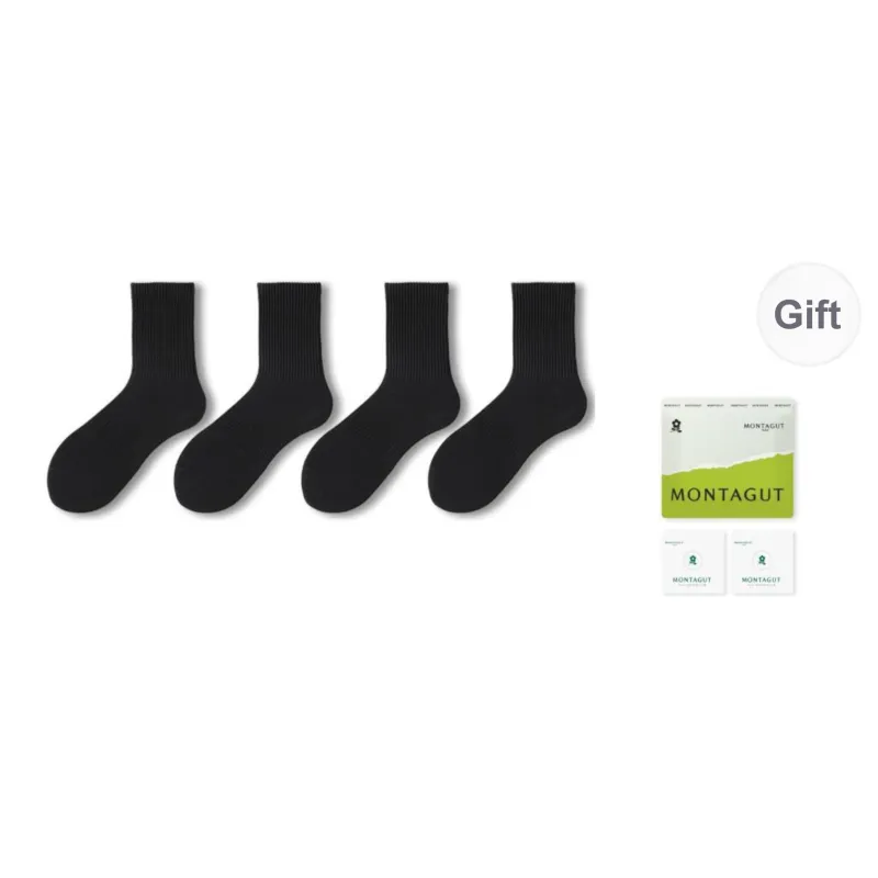 Montagut Mid Calf Socks Unisex 4 Pack-10