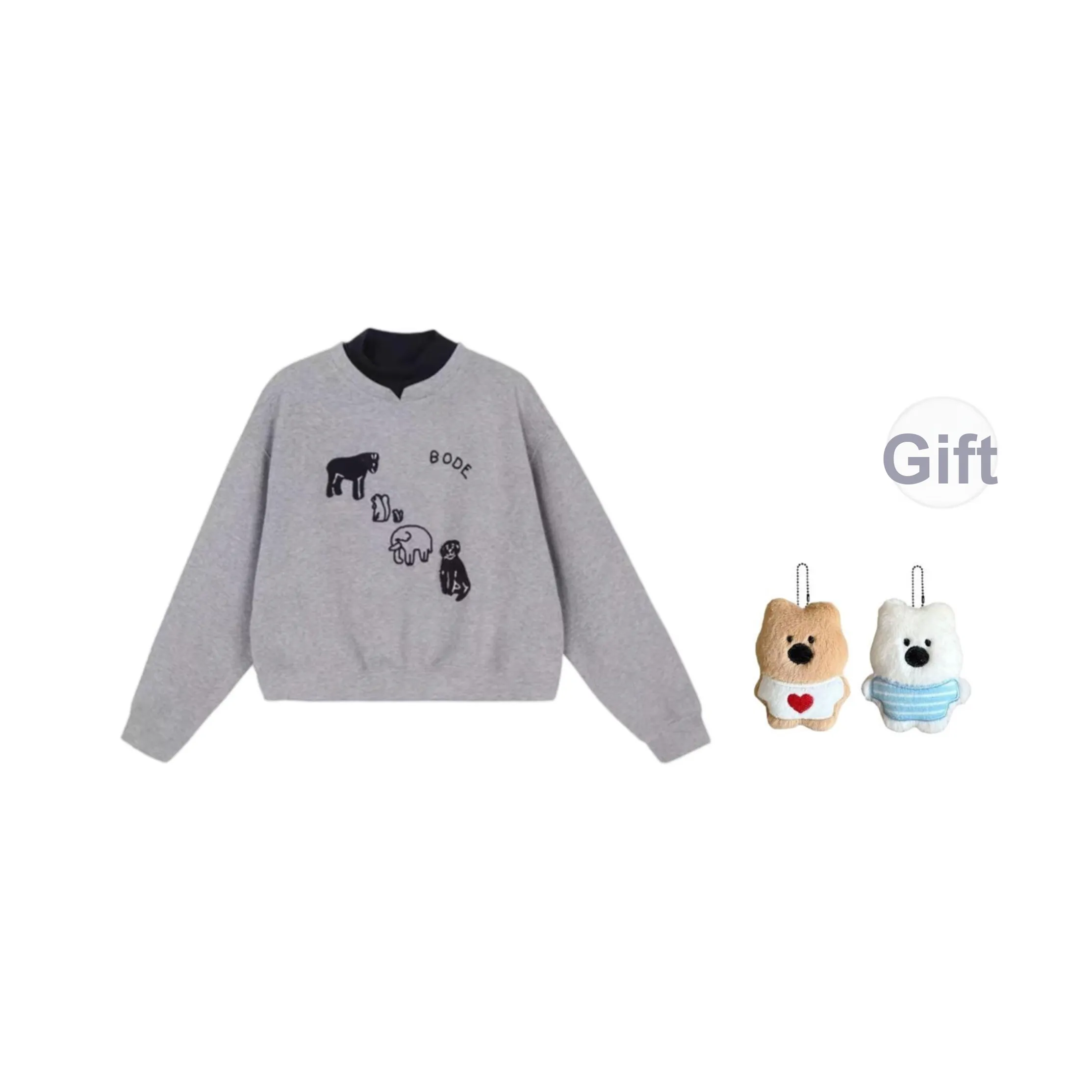 GHPC Серый с флисовой подкладкой женские свитшоты