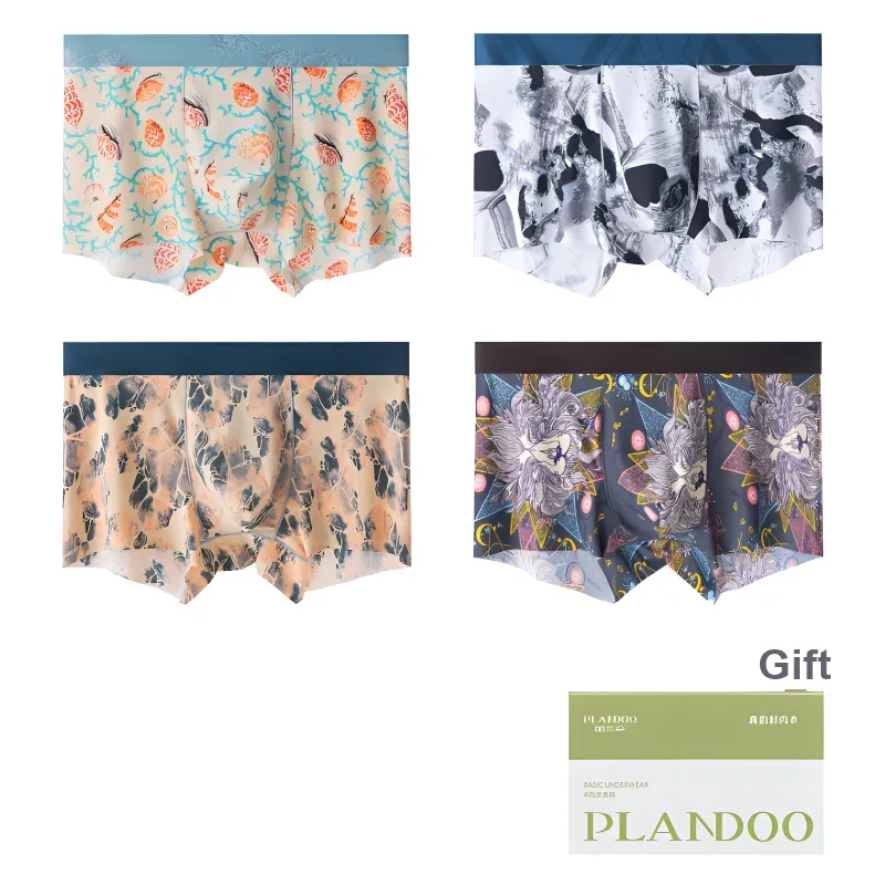 PLANDOO Underpants Men's 4 Pack-15
