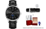 Jet Steel Black Dial/Black Leather