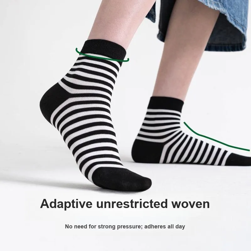 FUGEER Mid Calf Socks Women's 4 Pack Gift Box Set-5