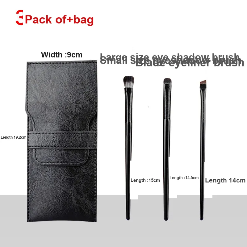 A Few More Cute Black Makeup Brushes Highlighter Detail Brush Knife Edge Eyeliner And Resting Snake Brush-3