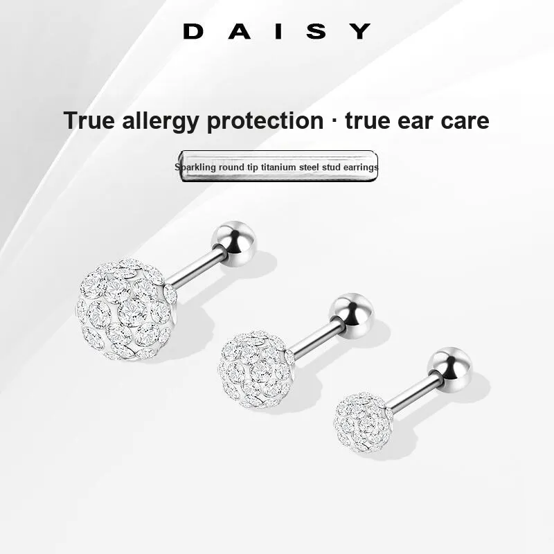 Daisy Dream Titanium Steel Stud Earrings Women's-4