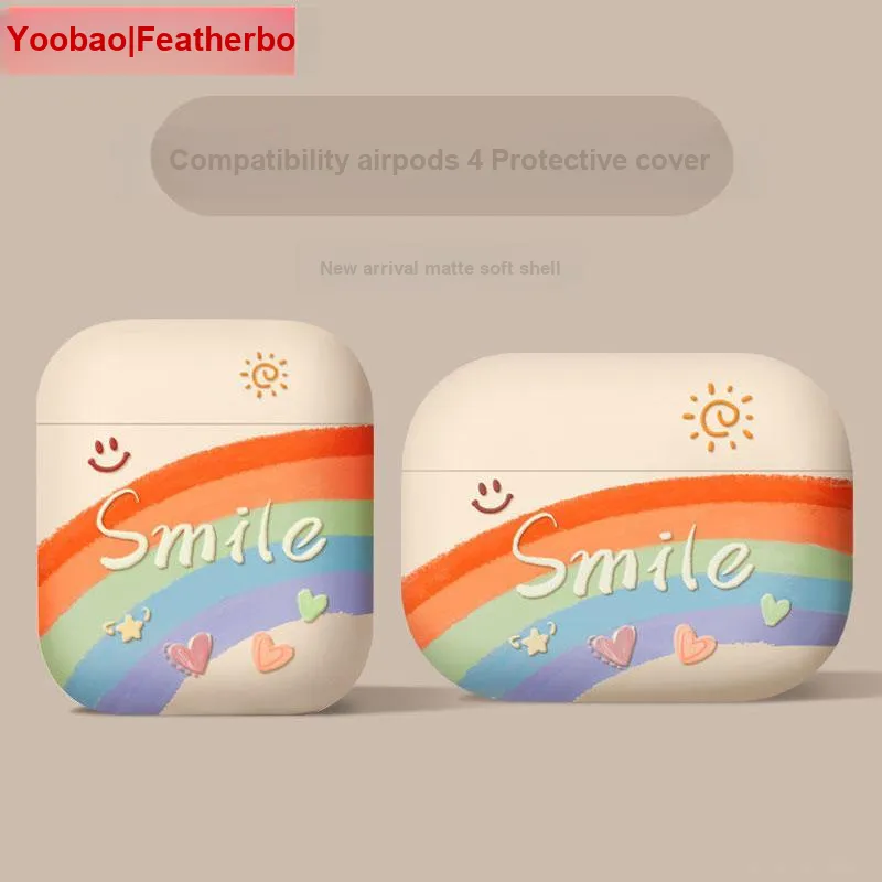 Yoobao AirPods Full Collection TPU Compatibility AirPods4 Protective Cover Skin Friendly Matte Headphone Cases-1