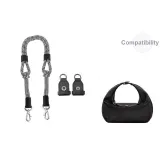 [Combination]Black 78cm+Modified Buckle 1 Pair (One Shoulder Crossbody)