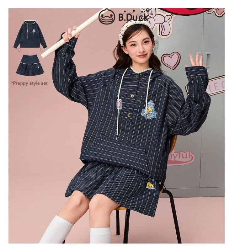 B.Duck Sweatshirt Women's Navy Blue-1