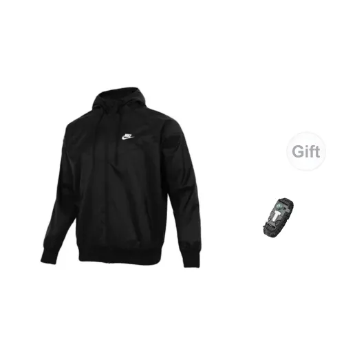 Nike Sportswear Jackets Men Black Includes Wristband