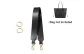 Smooth Cow Leather (Black) 65cm (Includes Modified Loop)