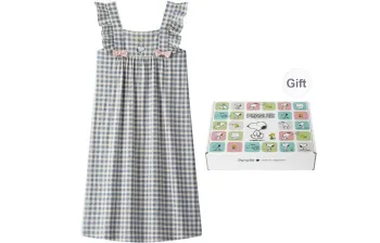 Gongdie x SNOOPY Nightgown Women's Beige Gift Box