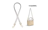 [Leather Strap]Sand White Underarm One Shoulder 65cm