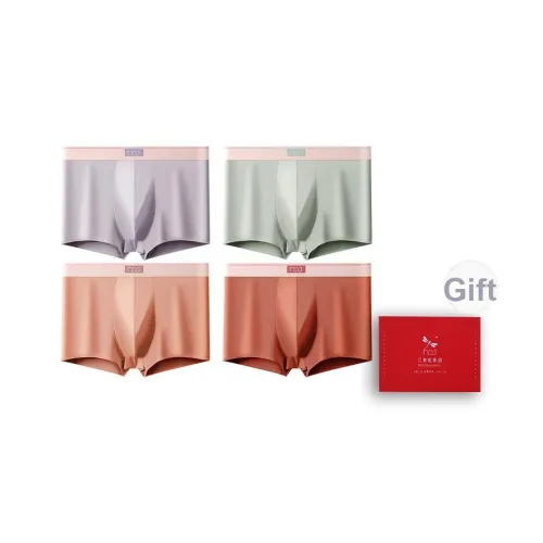 RED DRAGONFLY Хлопок Трусы Мужские Коробка 4 Пачки