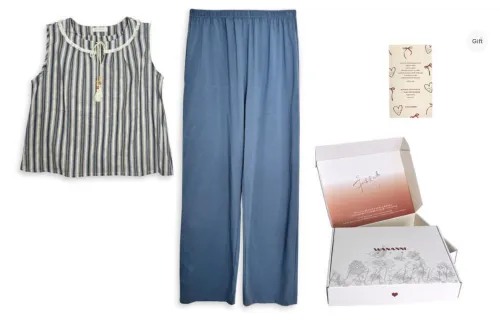 WANANNI Pajama Gift Box Women's Star Blue