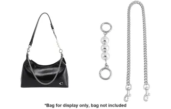 Luxury Care Artisan Workshop Metal Bag Shoulder Strap Women's Silver