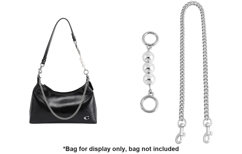 Luxury Care Artisan Workshop Metal Bag Shoulder Strap Women's Silver-0